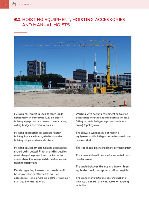 Cursusboek VOL-VCA Engels Equipment