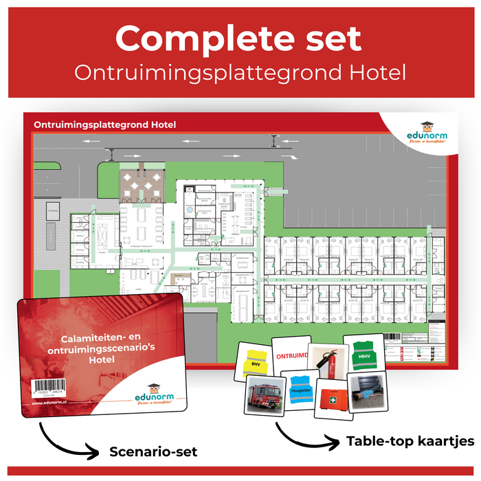 Ontruimingsplattegrond Hotel Complete Set