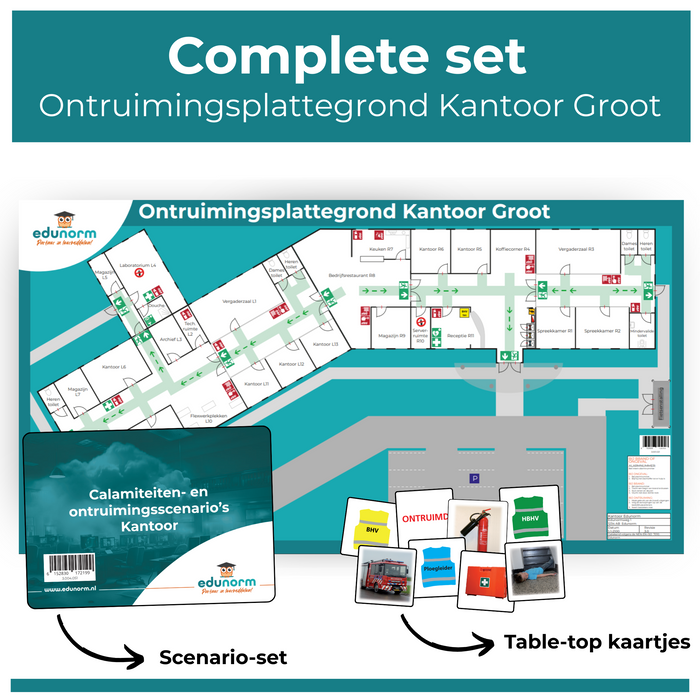 Table-top set kantoor groot compleet