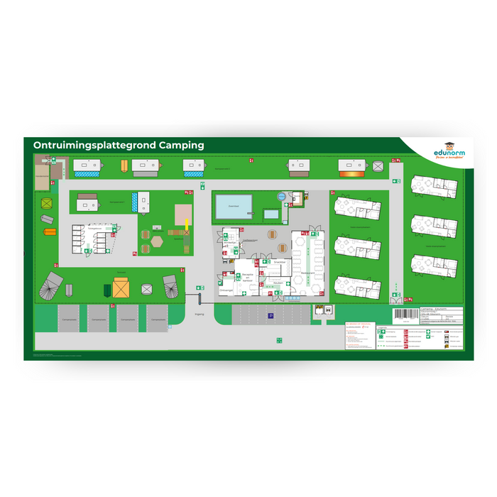 Ontruimingsplattegrond Camping - Norm NEN-EN-ISO 7010